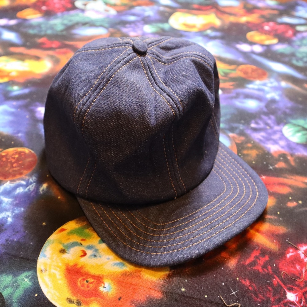 Vintage USA Denim Trucker Panel Hat 70s